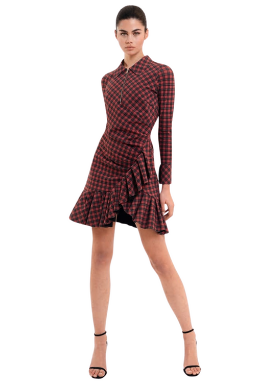 *VIRTUAL TRUNK SHOW* Chiara Boni La Petite Robe Rakele Print Plaid ZP Dress in Tartan Heritage