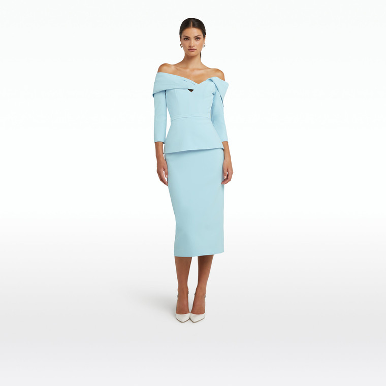 *RESERVE TODAY* Safiyaa Tinsley Midi Dress in Baby Blue