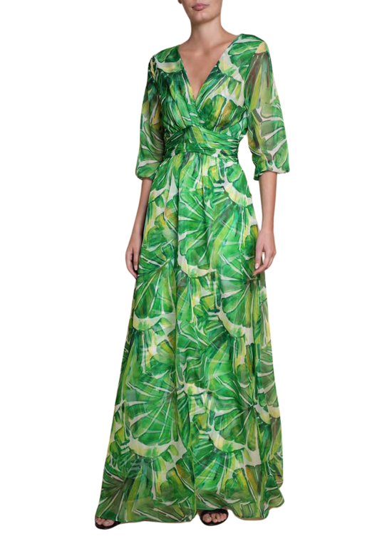 ワンピース CHIARA BONI Toki Chiffon long dress Chiara Boni La Petite Robe Toki Chiffon SPL Print Long ZP Gown
