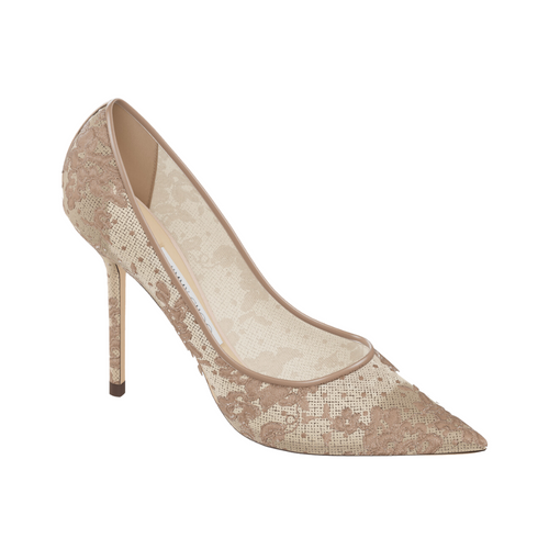 Ivory Floral Lace Pointy Toe Pumps | ROMY 100 | Cruise 19