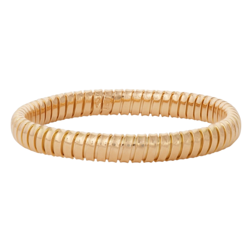 Sidney Garber 18K Yellow Gold Anniversary Rolling Bracelet (7.5mm ...