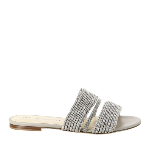 アクセサリーその他 FABIANA FILIPPI Woman Jewel Silver BXD275A159L428 VRU Fabiana Filippi Double Band Embellished Sandals