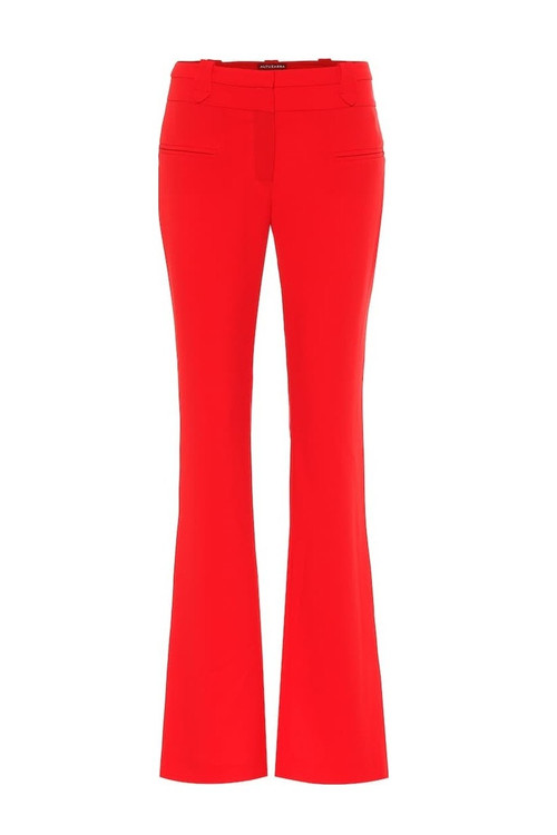 Red Boot Leg Trousers