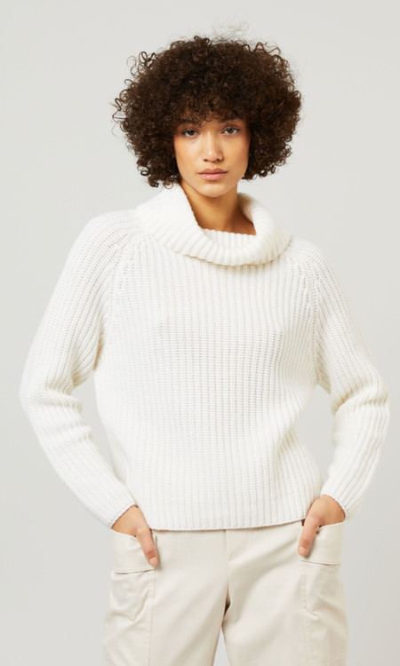 White Oasi Cashmere Turtleneck FW23 22932165