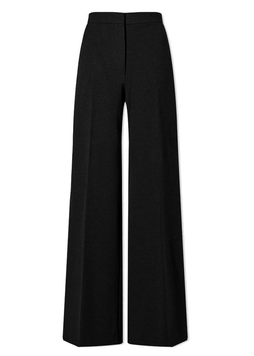 【送関込】S Max Mara☆Potenza jersey drawstring trousers Potenza black cotton pants