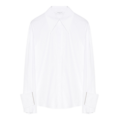 Tシャツ・カットソー FABIANA FILIPPI SS25 POPLIN SHIRT (CAD265F337 D6500149) Fabiana Filippi Poplin Shirt in White