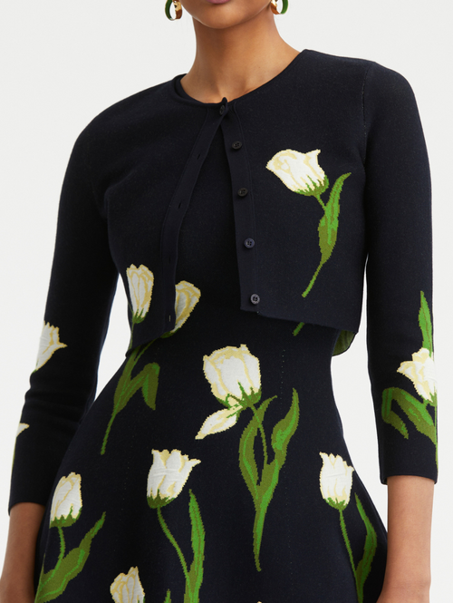 erikokatori　shell jacquard cropped ブラウス erikokatori shell jacquard cropped ブラウス 【公式通販】