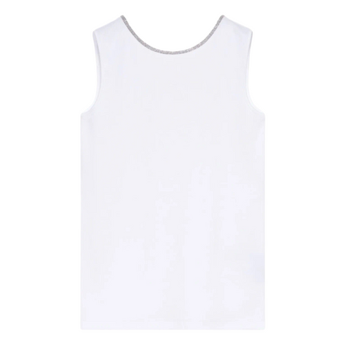 Fabiana Filippi Ribbed Jersey Vest Top in White