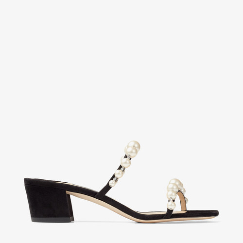 【JIMMY CHOO】ジョア 45 刺繍キャンバスミュール AMARA45SZR_000050_SIDE_vg01__2