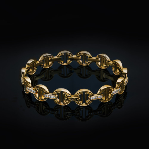 Hoorsenbuhs Sirkel Bracelet with Diamonds – The Loupe Jewelry
