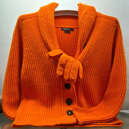 Begg x Co Mini Yacht Cashmere Knitted Cardigan in Strobe