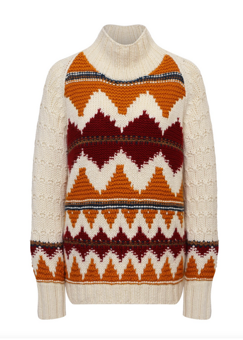Loro Piana Dolcevita Achillea Cashmere Sweater in Fantasy Crimson