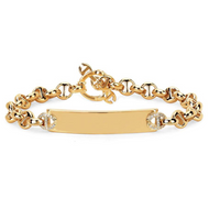 *VIRTUAL JEWELRY EVENT* Hoorsenbuhs 18K Gold 5mm Open Link Monogram Bracelet