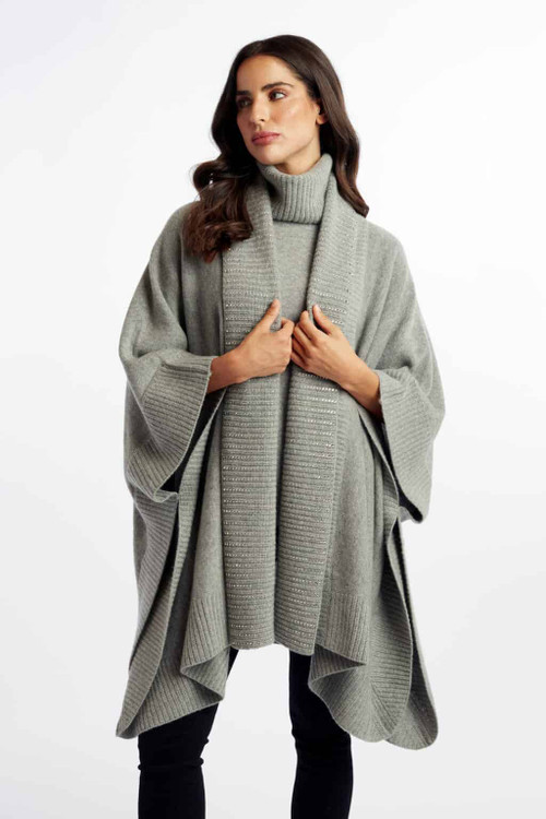 Augustina's Amara Cape in Light Grey