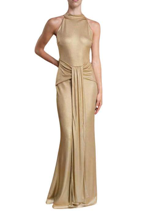 CHIARA BONI Taro jersey long dress with sequins ガウン Chiara Boni La Petite Robe Loowin Splendid Long ZP Gown