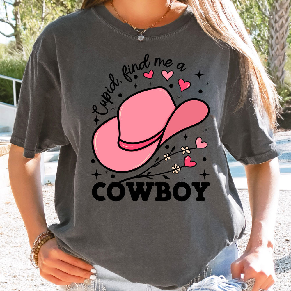 Cupid find me a Cowboy hat Party hat AllBlack Mens Sun hat Gifts for Girlfr