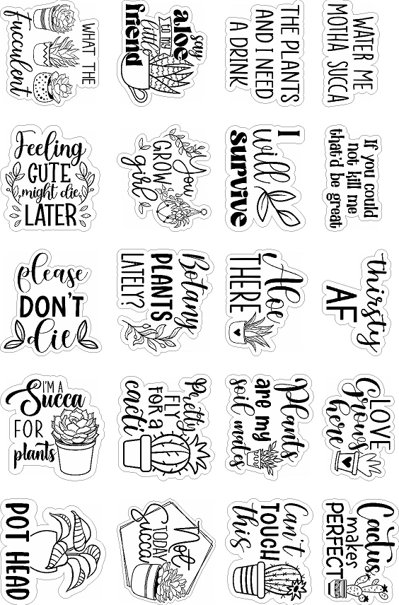 Funny Plant Variety Pack Stickers