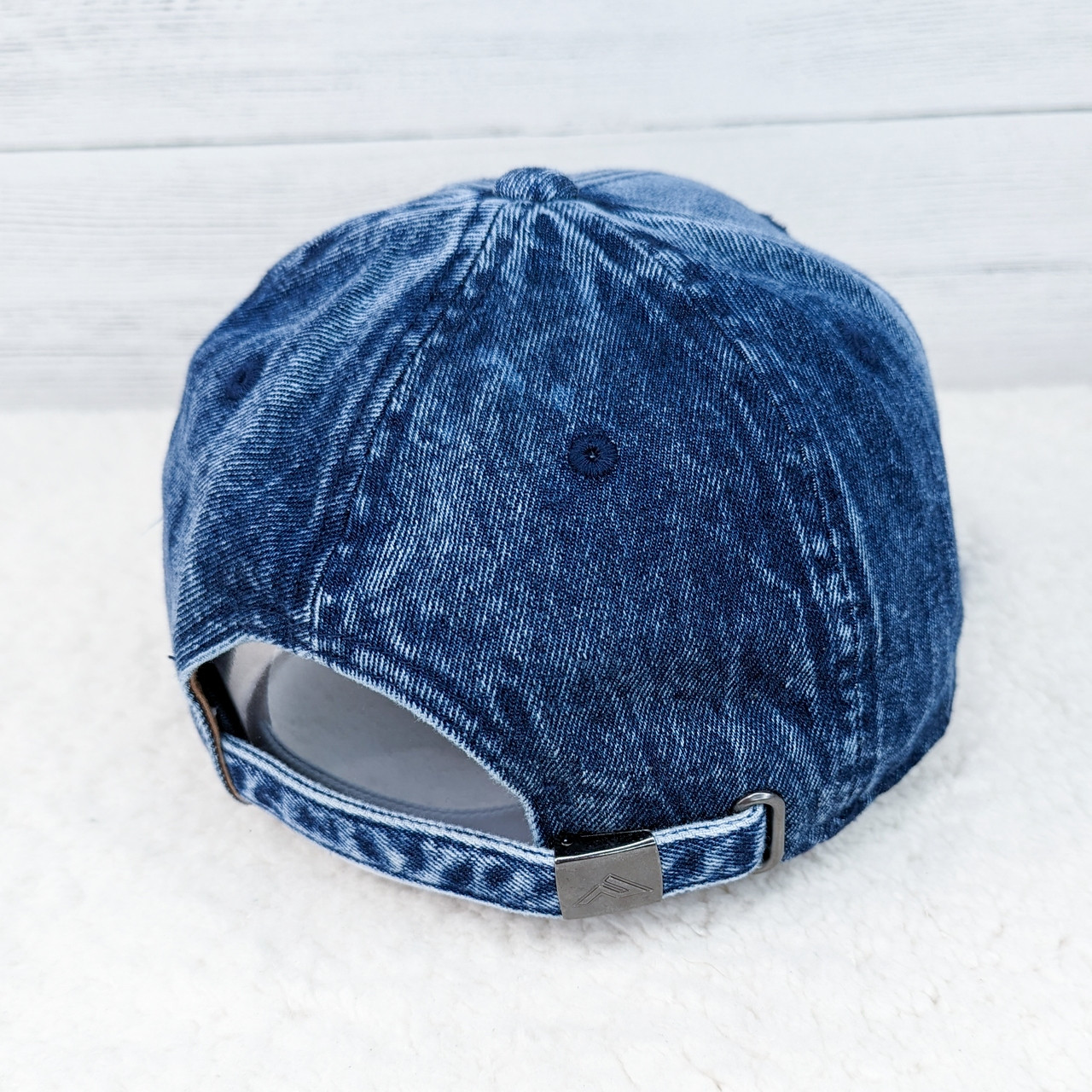 Acid Wash Pacific Hybrid Blank Denim Hat | Blue Denim Cap