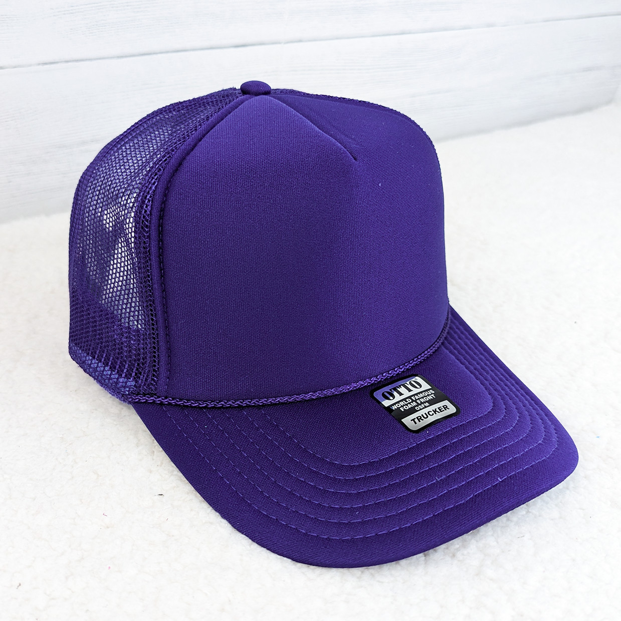 帽子 PILE TRUCKER HAT - Purple Purple Foam Trucker Hat
