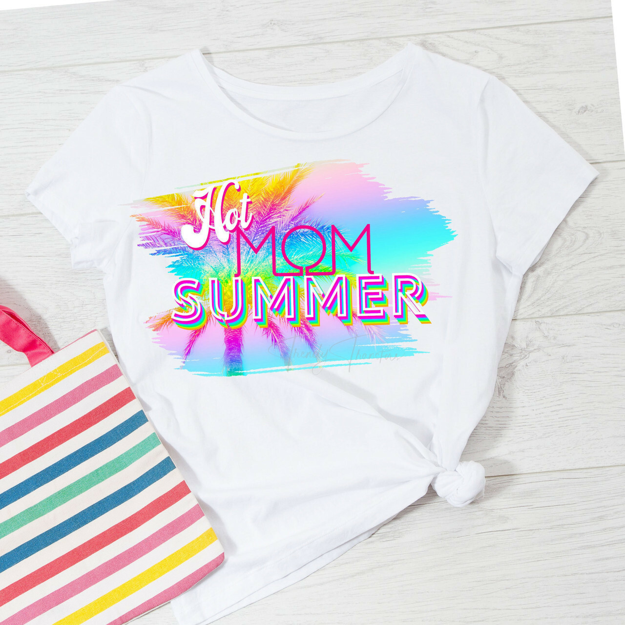 Hello Summer Retro SUBLIMATION TRANSFERS Ready To Press