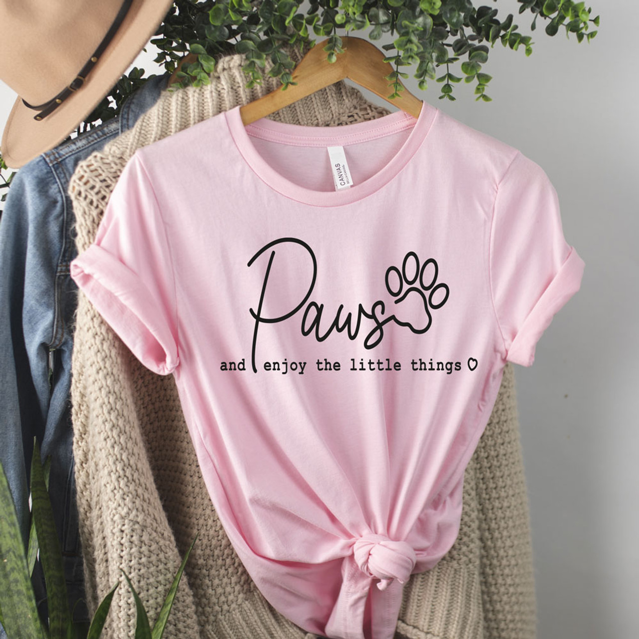 Paws And Enjoy The Little Things DTF Heat Transfer