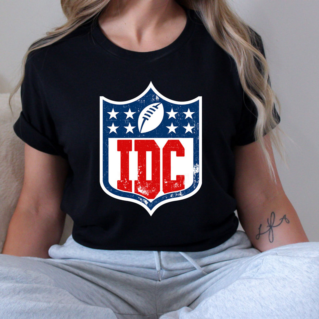 IDC I Don't Care, Funny Super Bowl Football Shirt, Any Color