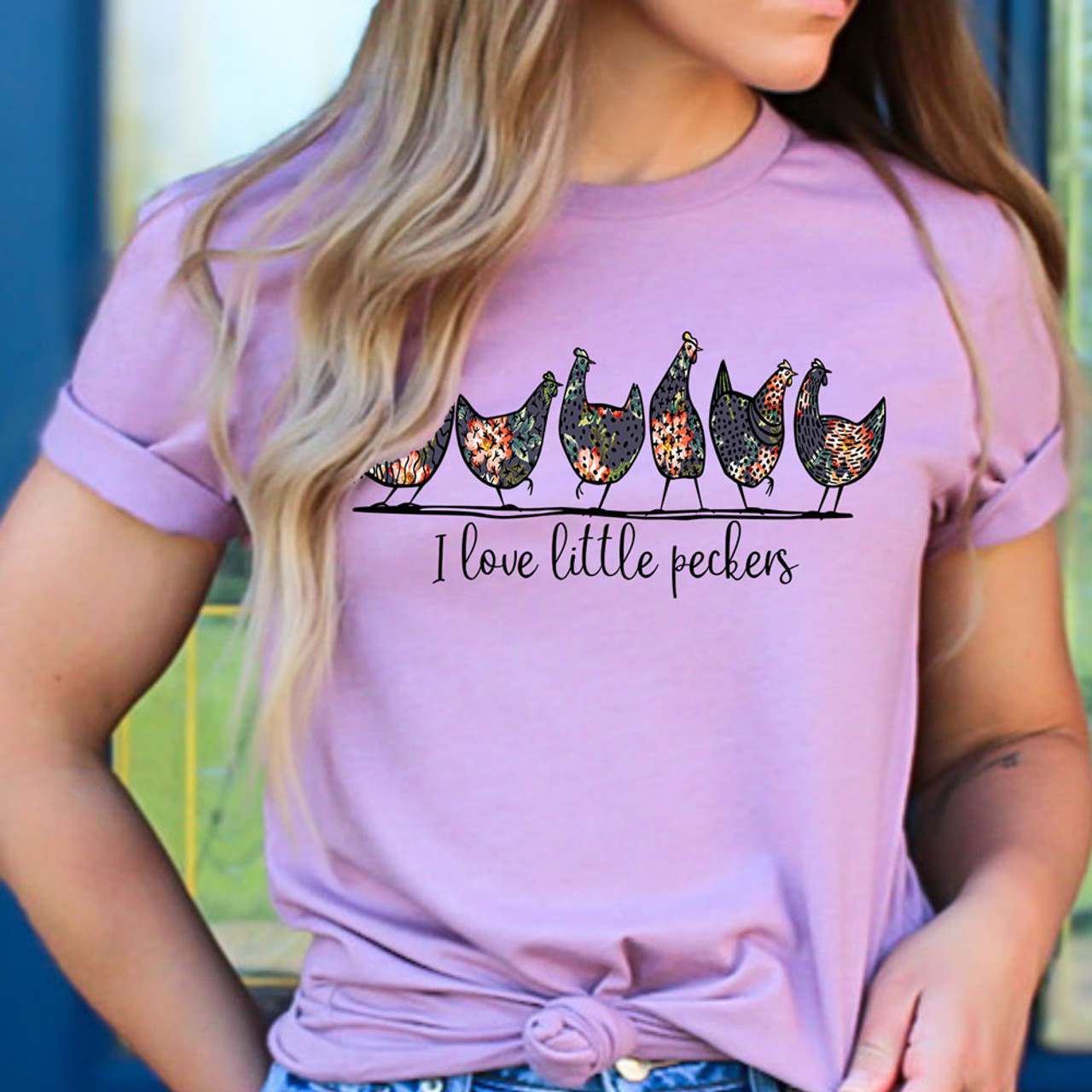 I Love Little Peckers Direct To Film Transfer