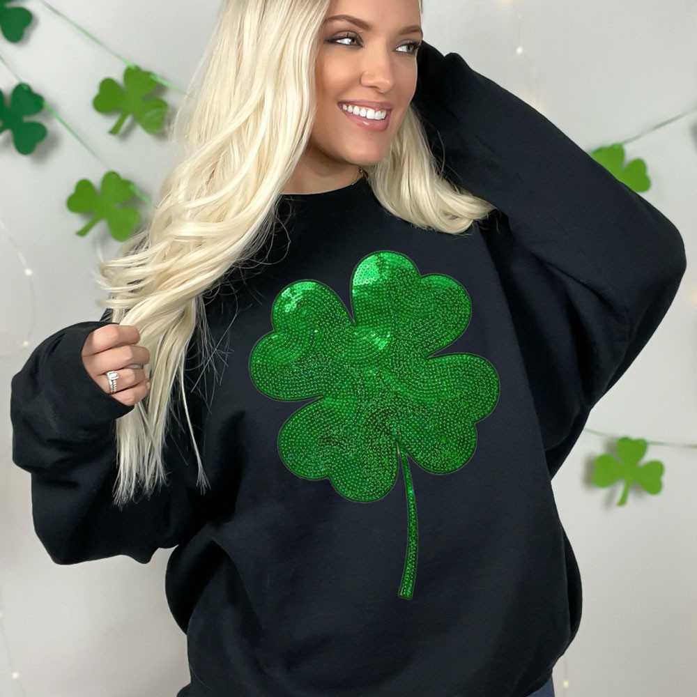 U24 Toppa Ricamata Irlanda Shamrock, 8x5 Cm, Da Cucire O Stirare