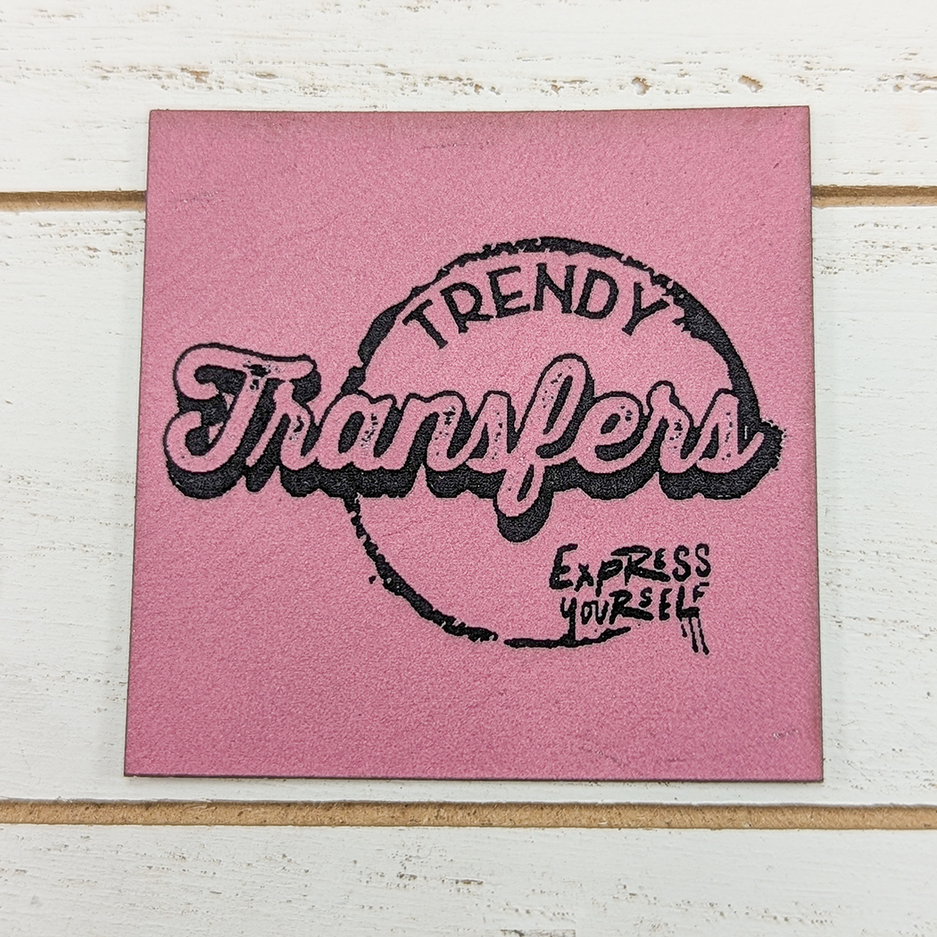 Custom Square Faux Leather Patch | Trendy Transfers