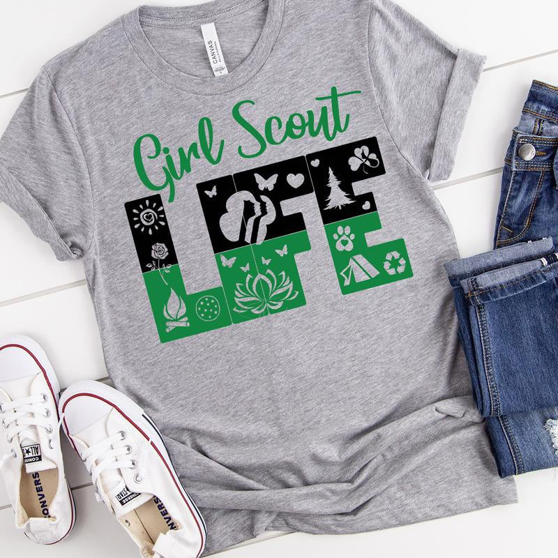 Girl Scout Life ADULT Screen Print Transfer Trendy Transfers