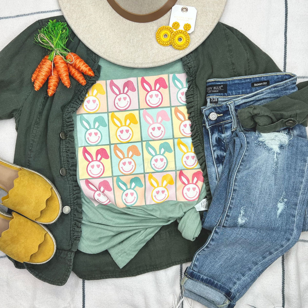 Bunny Art Screen Print Heat Transfer - Trendy Transfers