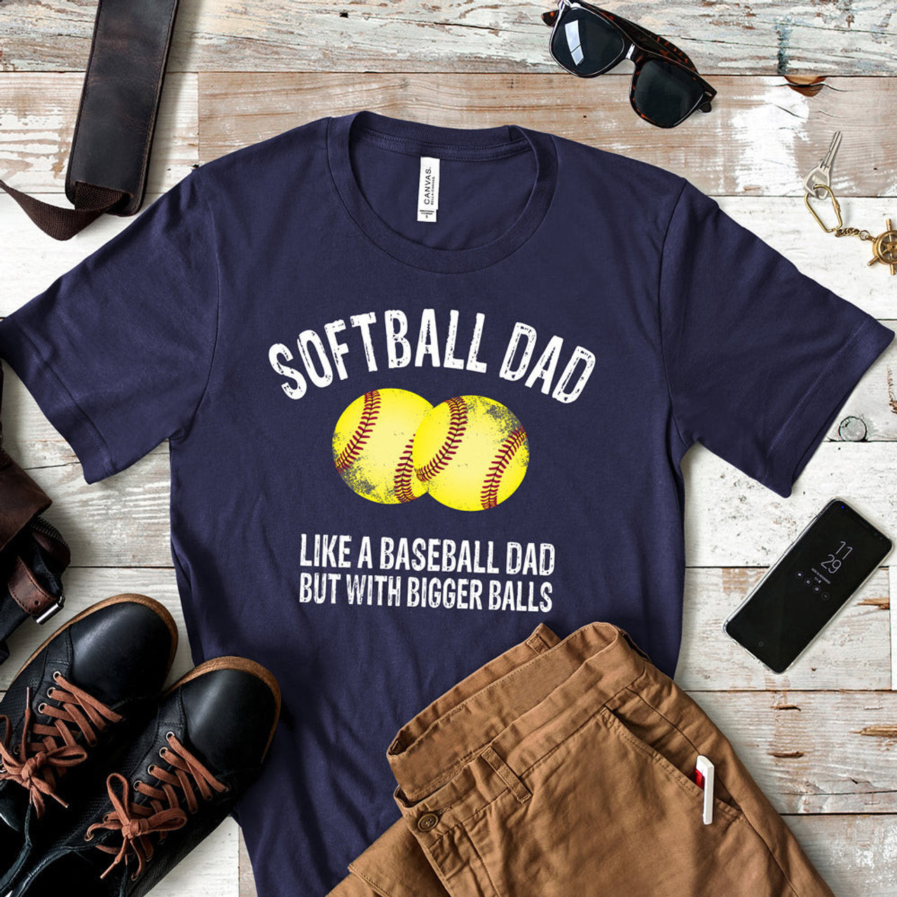 Dad Of Ballers Funny Baseball Softball From Son T Shirt - teejeep