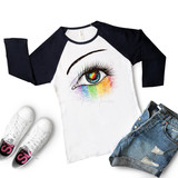 Pride Rainbow Eye Heart Sublimation Transfer