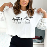 Hustle & Heart DTF Heat Transfer