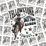 Yellowstone Cowboy Club Sticker Sheet