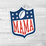 Football Mama Die Cut Sticker