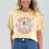 Happy Easter Retro Egg and Bunny DTF Heat Transfer