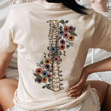 Floral Spine DTF Heat Transfer