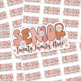 Senior 2023 Floral Sticker Sheet