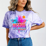 Beach Vibes Leopard DTF Heat Transfer