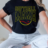 Softball Mama Ball DTF Heat Transfer