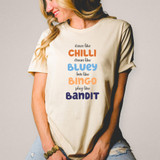 Blue Dog Family DTF Heat Transfer