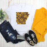 Arkansas Leopard and Sunflower Sublimation Transfer