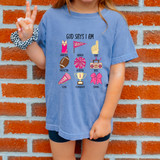 God Says I Am Cheer DTF Heat Transfer