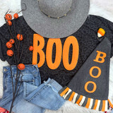 Orange Boo Chenille Patch