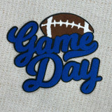Royal Game Day  Football Chenille Patch SHIPS 10/7