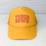 Touch Down Red PUFF Hat/Pocket Screen Print Heat Transfer