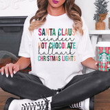Santa Claus Hot Chocolate Words DTF Heat Transfer