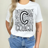Coach Typography DTF Heat Transfer