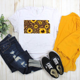 Kansas Leopard Sunflower Sublimation Transfer